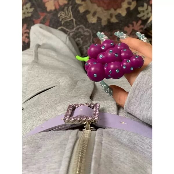 Y2K Grape Glitz Ring