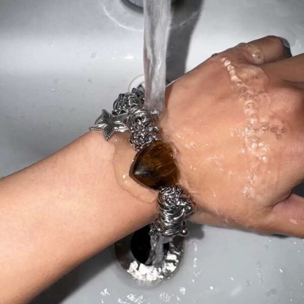Starry Heart Moon Bracelet